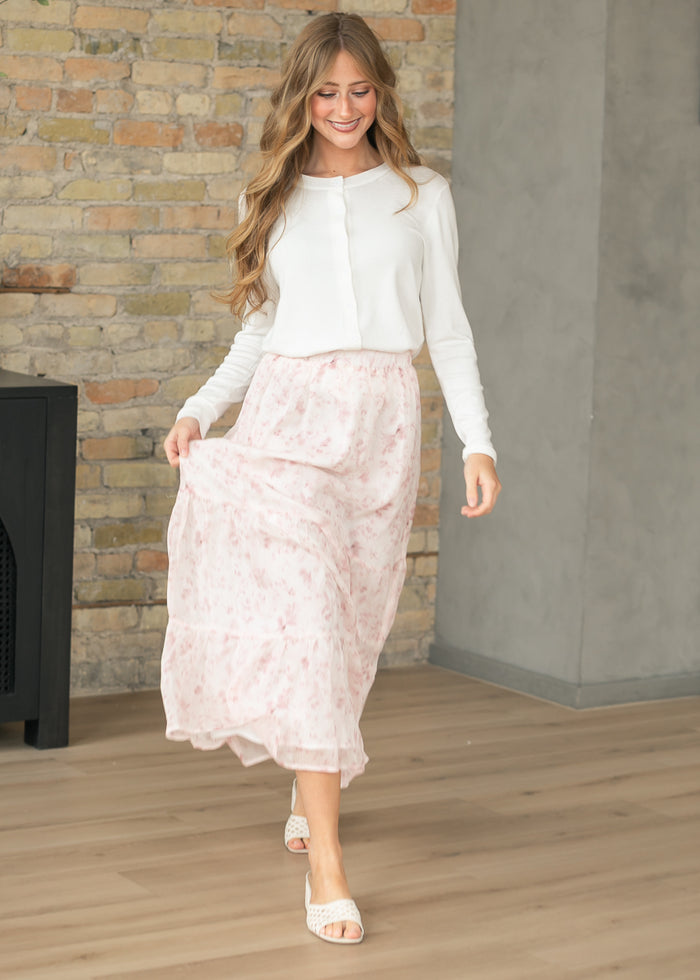 Ultra Soft Ivory Long Sleeve Cardigan FF Tops