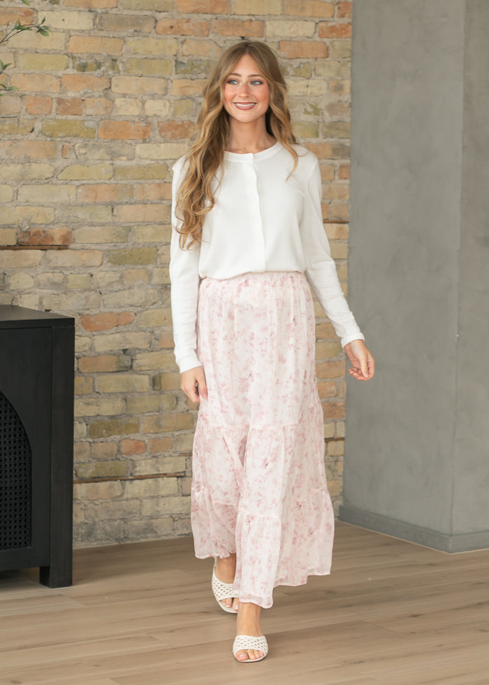 Ultra Soft Ivory Long Sleeve Cardigan FF Tops