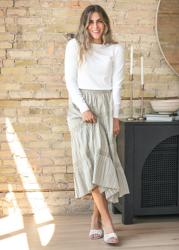 Ultra Soft White Basic Sweater Top FF Tops