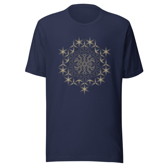 Unisex t-shirt - Shipibo Cross - Symbols 101 - symbolika