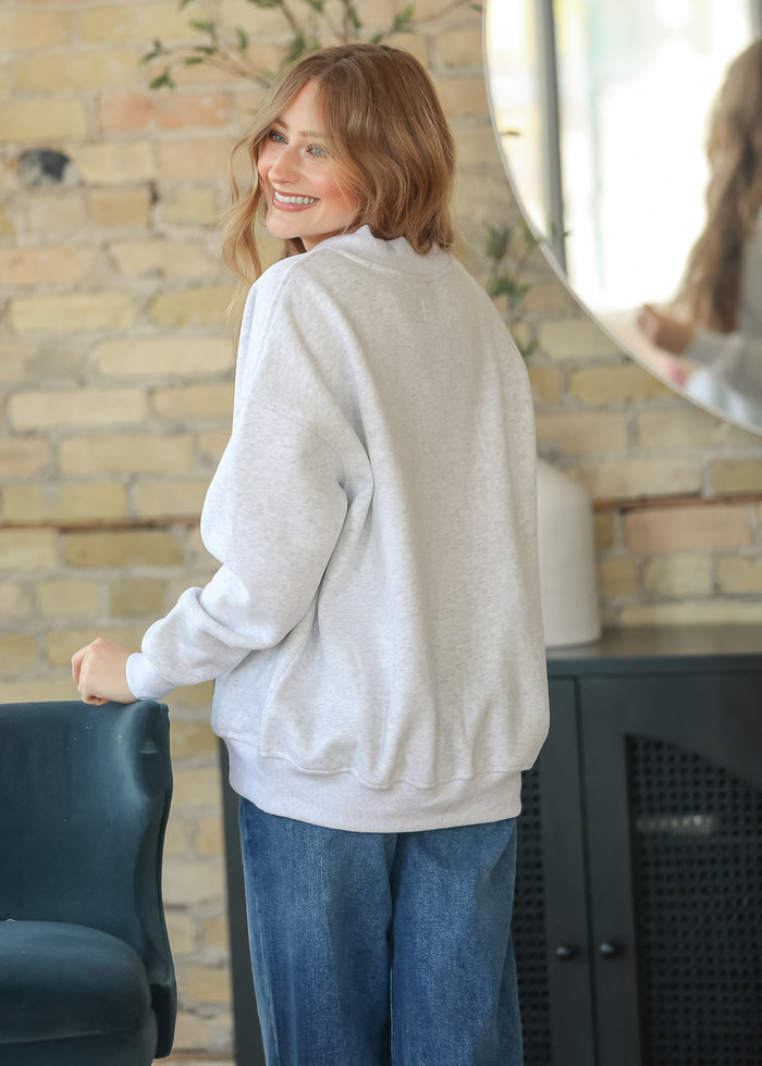 V-Neck USA Pullover Sweatshirt FF Tops