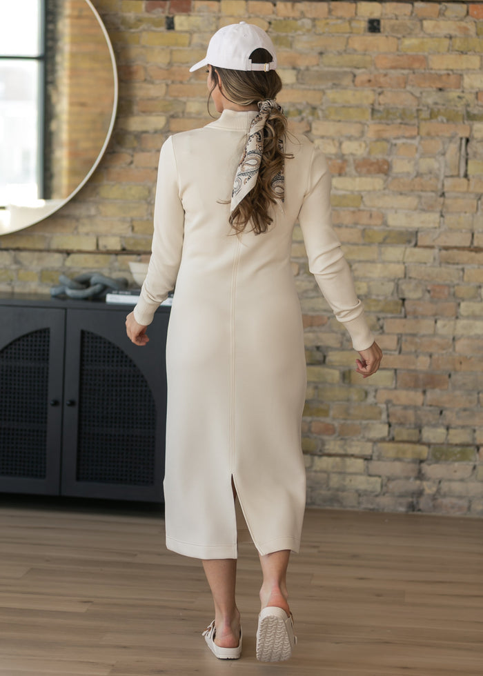 Varley® Ivory Bree Half Zip Maxi Dress FF Dresses