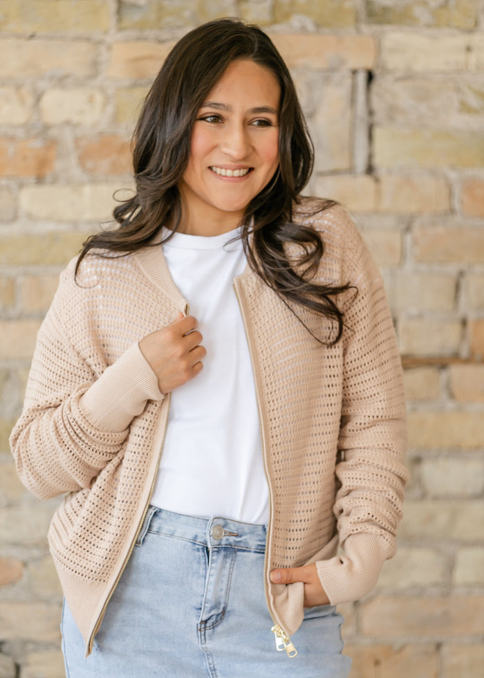 VARLEY® Lia Lightweight Knit Jacket FF Tops