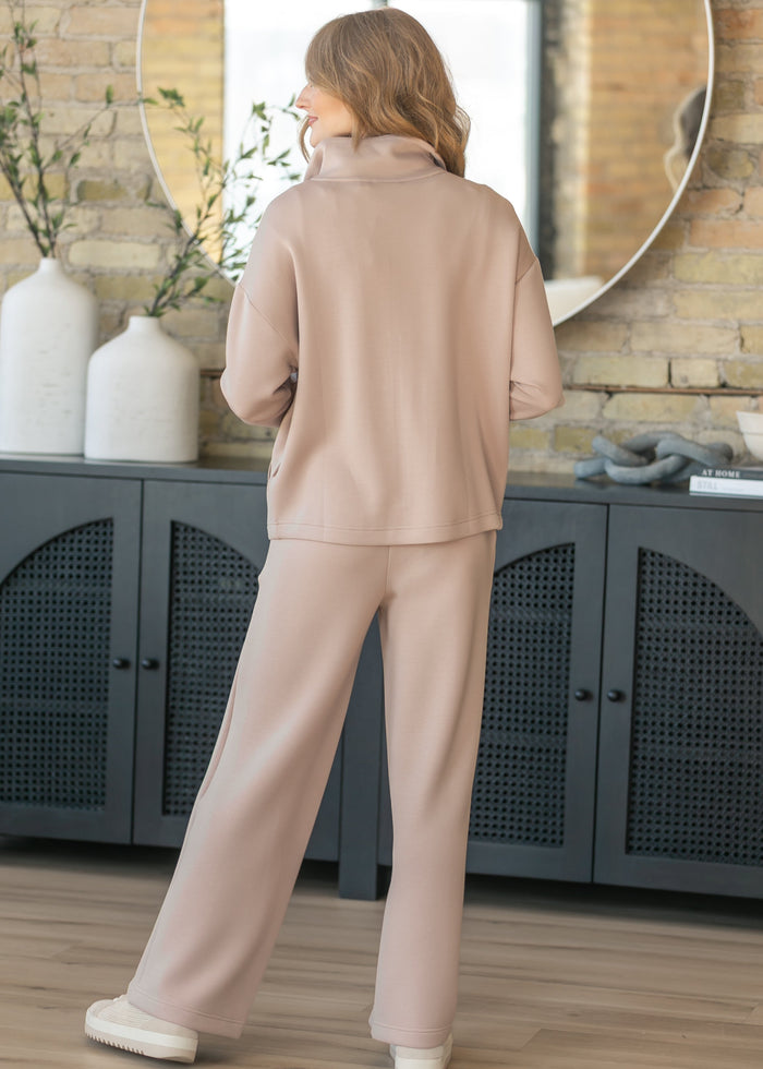 Varley® Taupe Wide Leg Pant 28 FF Pants