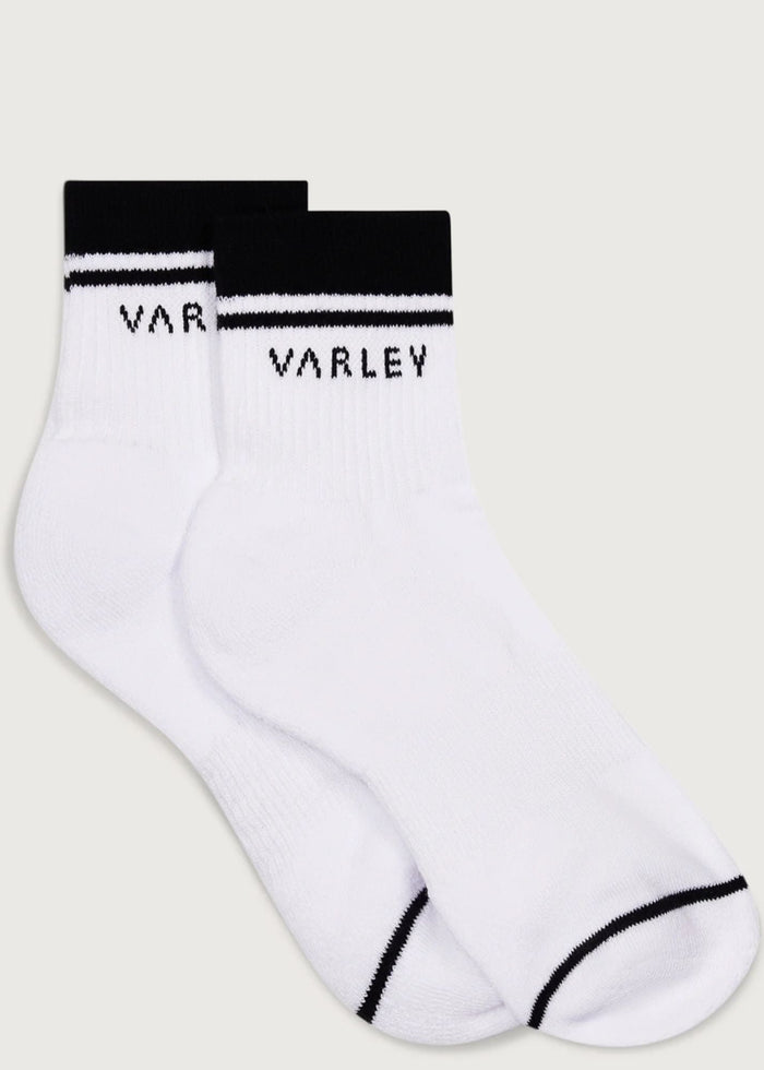 Varley® White Lenni Half Crew Sock Accessory