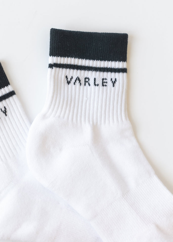 Varley® White Lenni Half Crew Sock Accessory