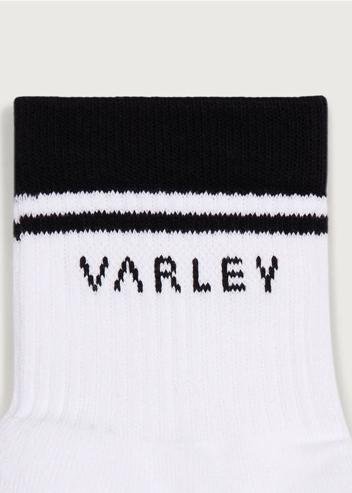 Varley® White Lenni Half Crew Sock Accessory