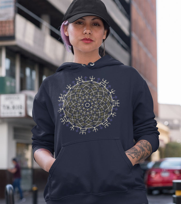 Vortex Cross Hoodie Choice of Colors — Image 3 by Symbolika