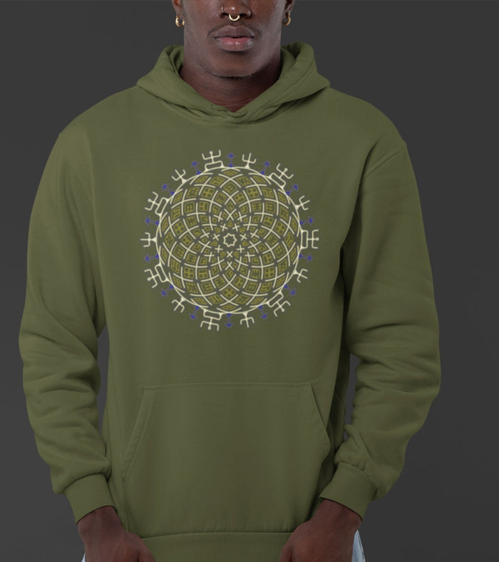 Vortex Cross Hoodie Choice of Colors — Image 4 by Symbolika