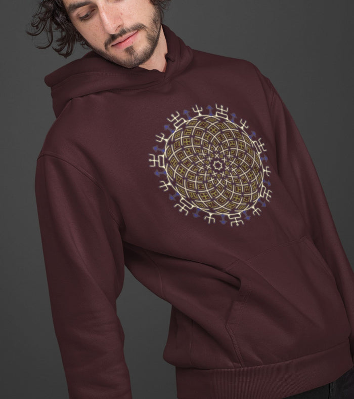 Vortex Cross Hoodie Choice of Colors — Image 5 by Symbolika