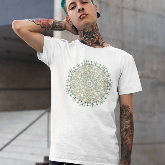 Vortex Cross T-Shirt — visionary art by Symbolika