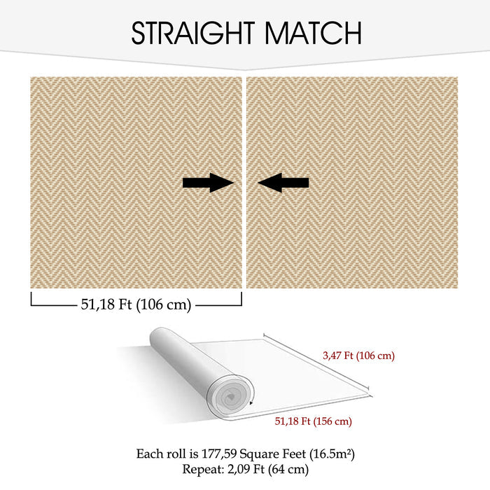 Wallpaper-Picasso Color Collection-Zigzag |  Sq.Ft. PRICE JUST: $0.89
