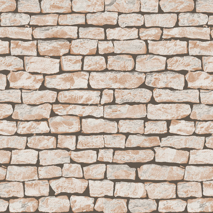 Wallpaper-Poetic Collection-Stone Wall |  Sq.Ft. PRICE JUST: $0.99