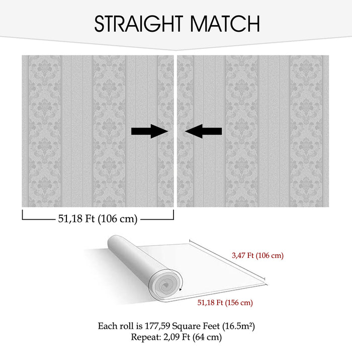 Wallpaper-Vision Collection-Sultans-Striped | Sq.Ft. PRICE JUST: $1.29