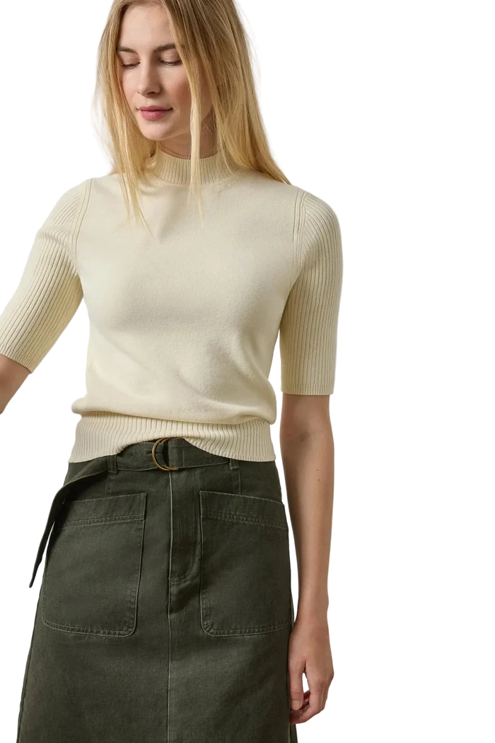 Washed Twill Utility Skirt