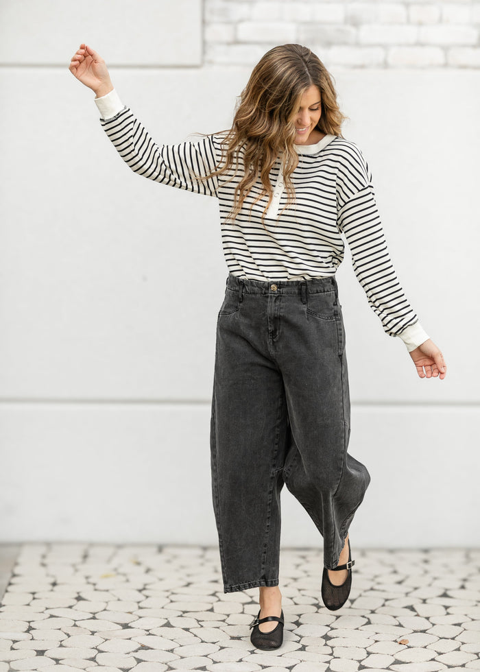 Wide Leg Denim Capri Pants FF Skirts