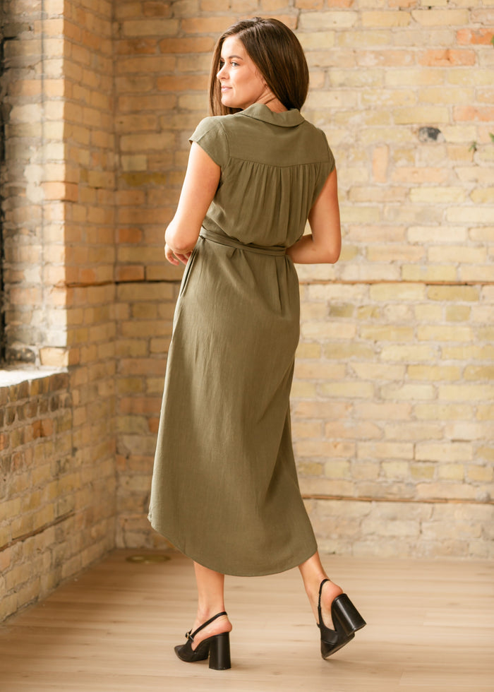 Willow Linen Midi Dress IC Dresses