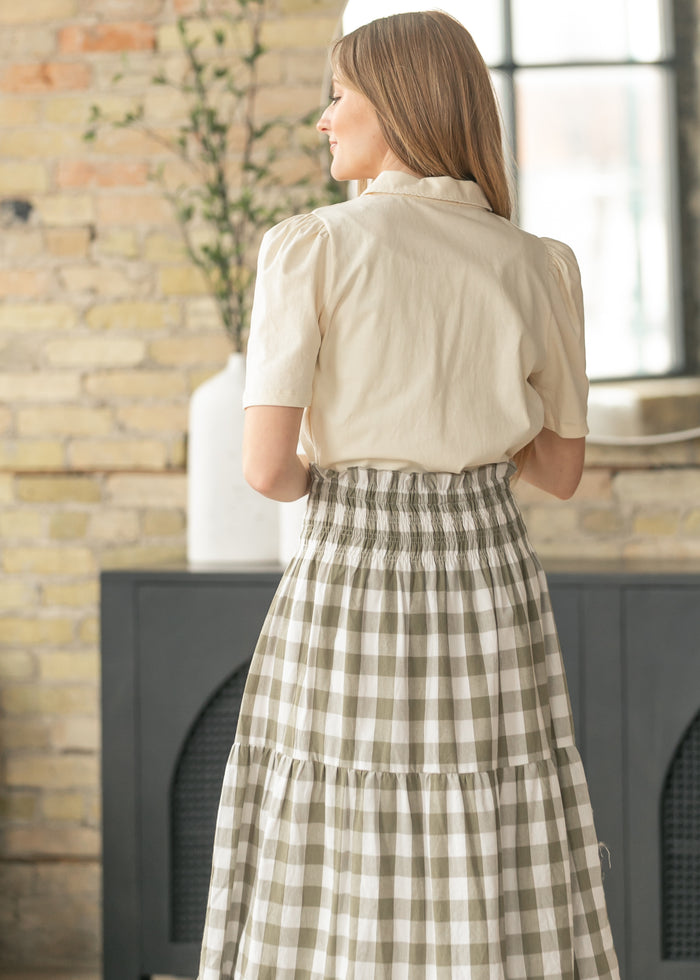 Willow Checkered Maxi Skirt FF Skirts