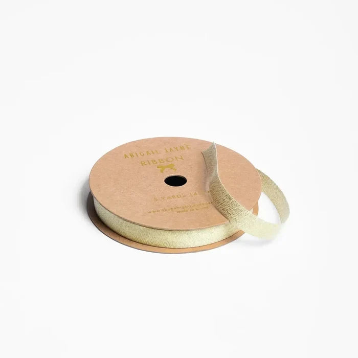 Woven Ribbon | Metallic gold