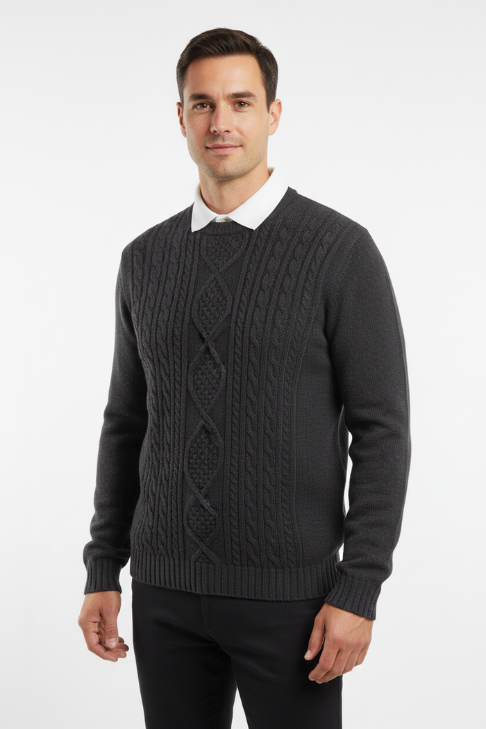 Branberry Cable Knit — Studio Front Revised
