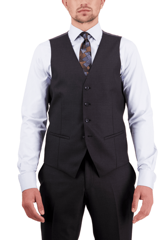 X5 Charcoal Saul Waist Coat - Harrys for Menswear