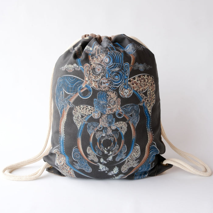 Yogabhoga Drawstring Bag Drawstring Bag - Front View by Symbolika