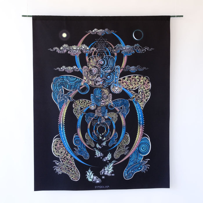 Yogabhoga Tapestry — visionary art by Symbolika