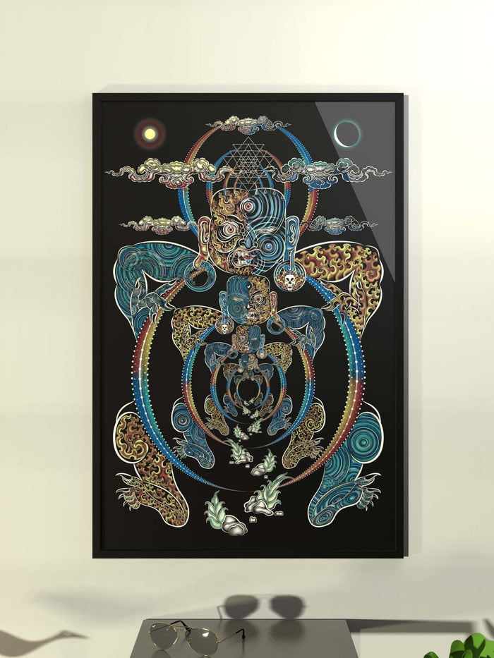 YogaBhoga Framed Poster - symbolika