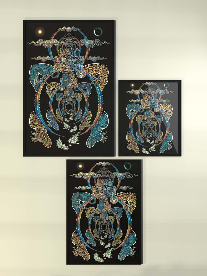 YogaBhoga Framed Poster - symbolika