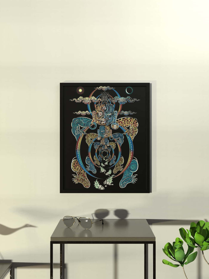 YogaBhoga Framed Poster - symbolika
