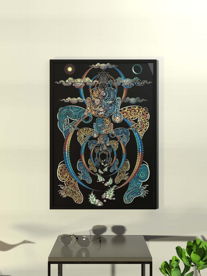 YogaBhoga Framed Poster - symbolika