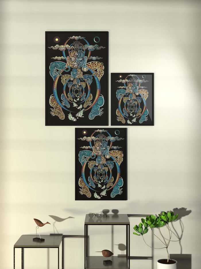 YogaBhoga Framed Poster - symbolika