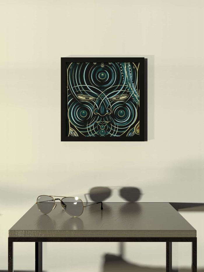 YogaBhoga Water Face Framed Poster - symbolika