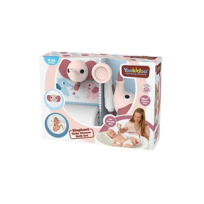 Yookidoo Baby Shower Gift Set Elephant - Blush Pink - ebebek - Black Friday