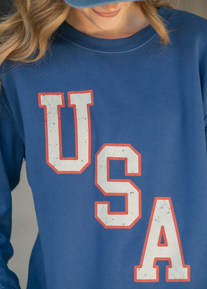 Z Supply® Americana Boyfriend Sweatshirt FF Tops