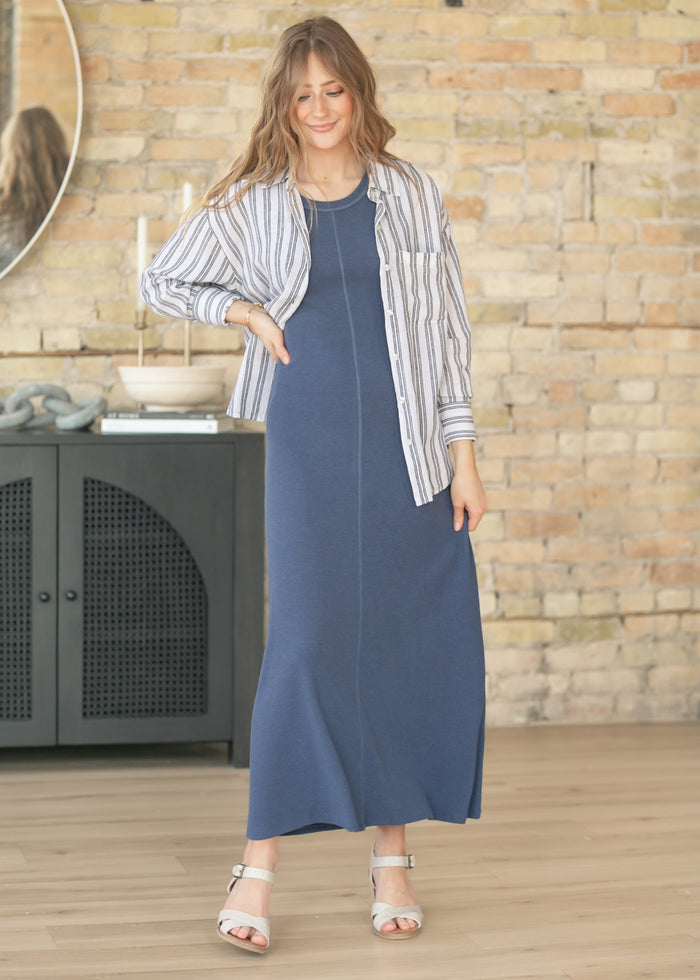Z Supply® Linden Rib Maxi Dress FF Dresses