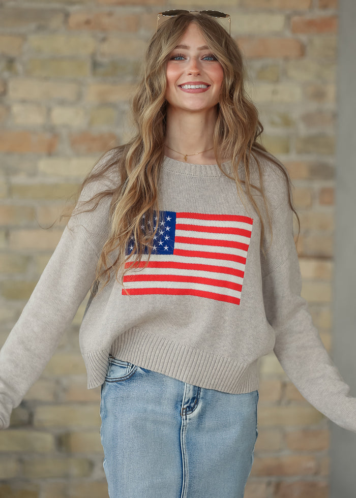 Z Supply® Sienna Patriot Sweater FF Tops