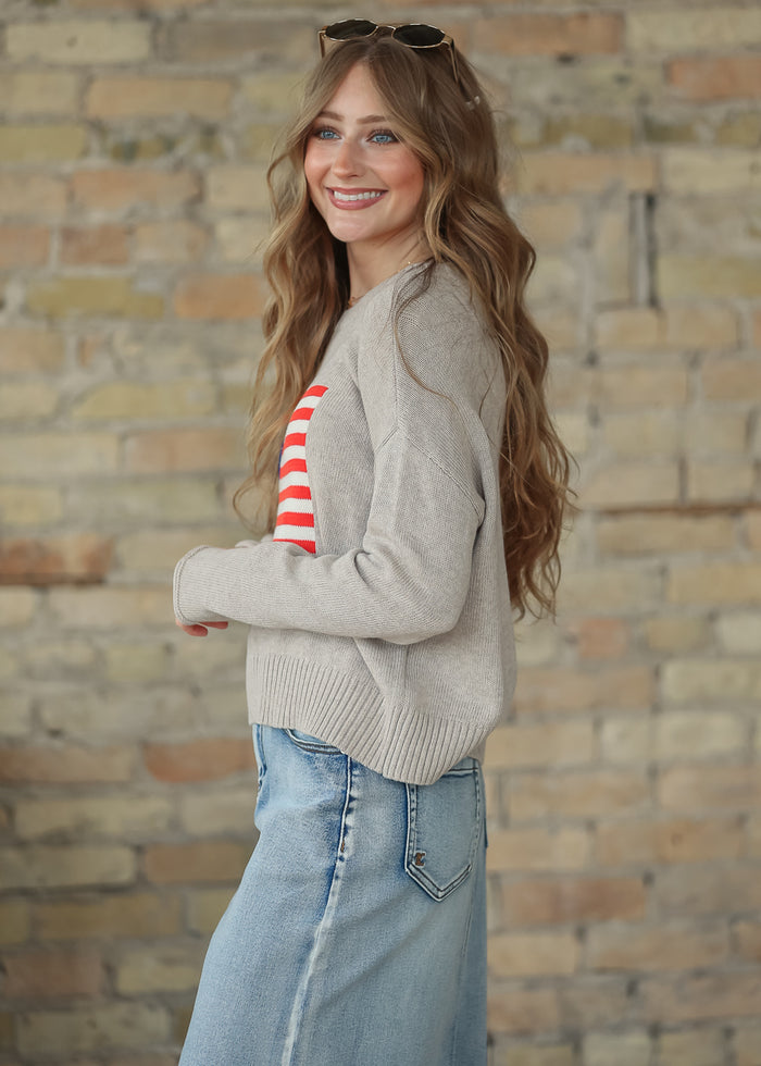 Z Supply® Sienna Patriot Sweater FF Tops