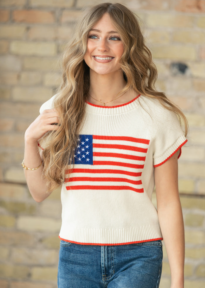 Z Supply® Sleeveless Patriot Sweater FF Tops
