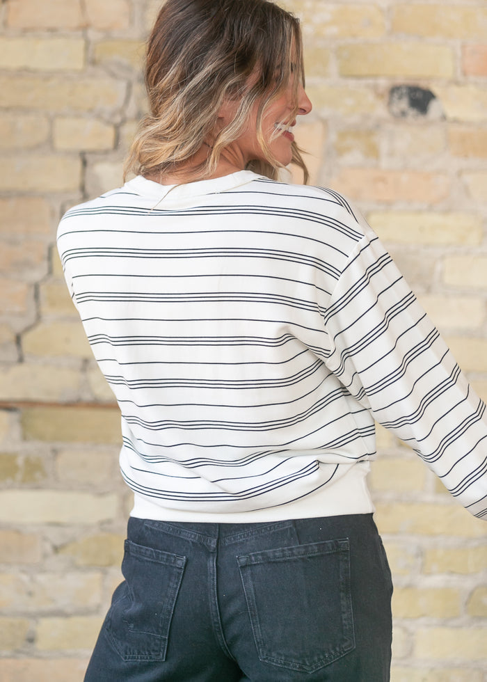Z Supply® Stand Out Striped Sweatshirt FF Tops