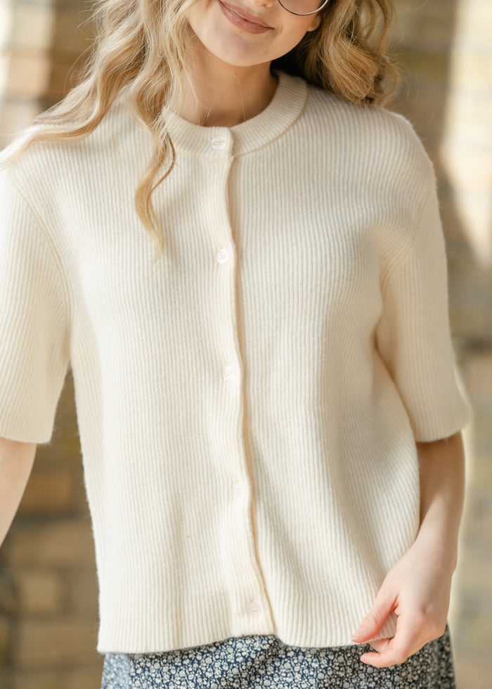 Zadie T-shirt Button Front Cardigan IC Layering Essentials
