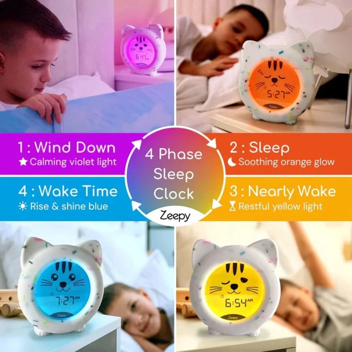 Zeepy Kip the Kitty 4 Phase Sleep Trainer Clock - ebebek