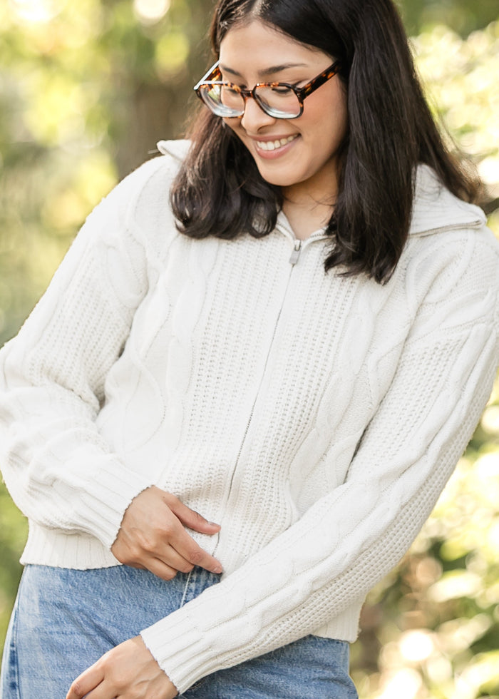 Zip-up Sweater Jacket FF Layering Essentials